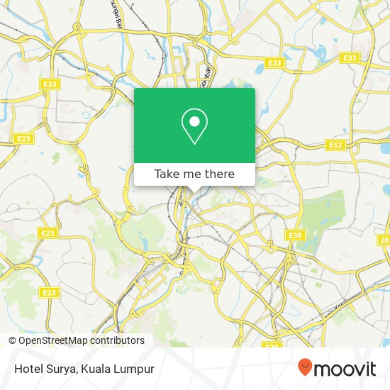 Hotel Surya map