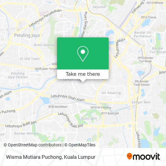 Wisma Mutiara Puchong map
