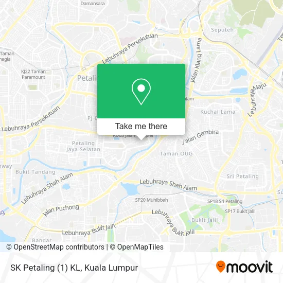 SK Petaling (1) KL map