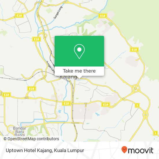 Uptown Hotel Kajang map