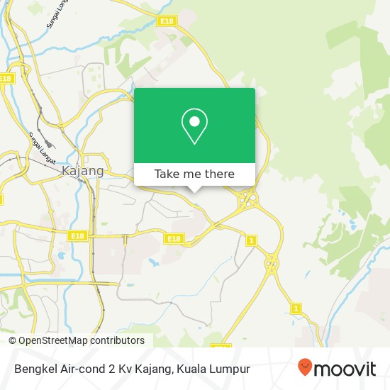 Bengkel Air-cond 2 Kv Kajang map