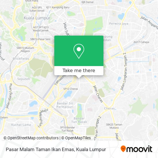 Pasar Malam Taman Ikan Emas map