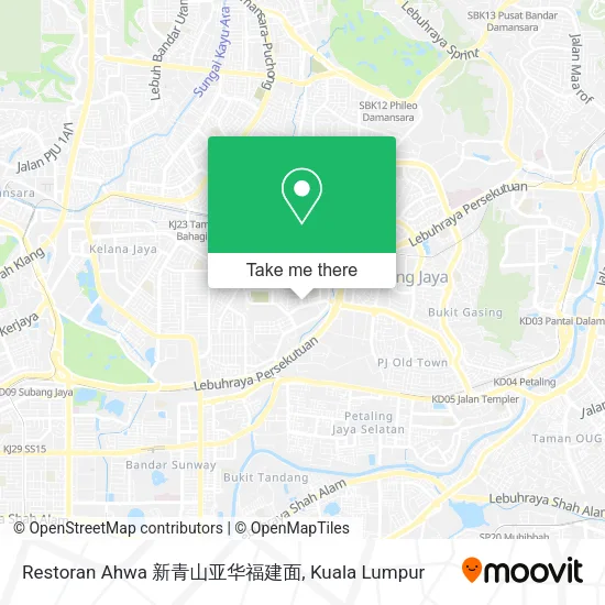 Restoran Ahwa 新青山亚华福建面 map