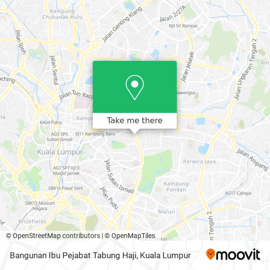 Bangunan Ibu Pejabat Tabung Haji map