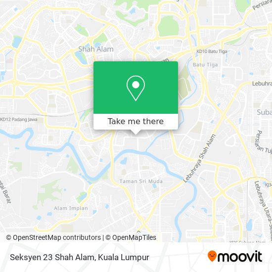 Peta Seksyen 23 Shah Alam