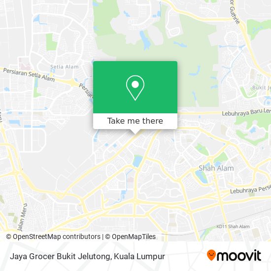 Jaya Grocer Bukit Jelutong map