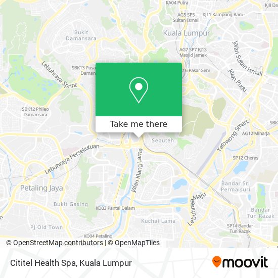 Cititel Health Spa map