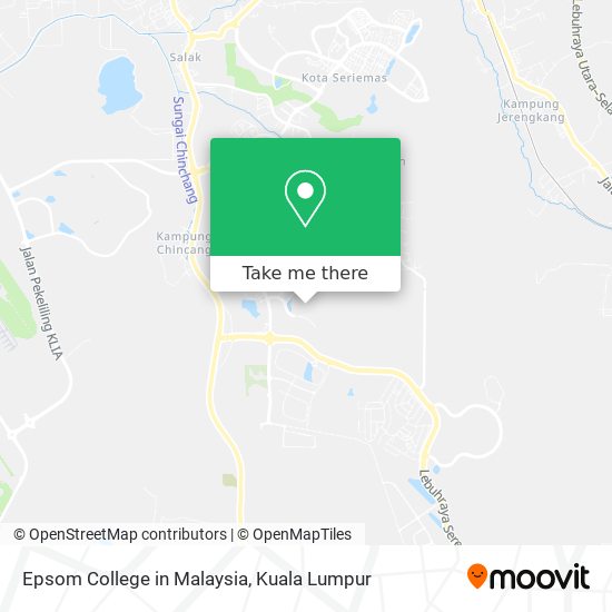 Peta Epsom College in Malaysia