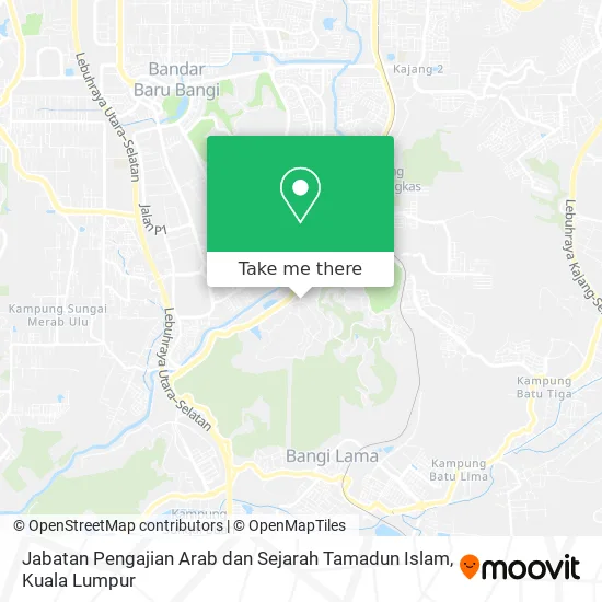 Peta Jabatan Pengajian Arab dan Sejarah Tamadun Islam