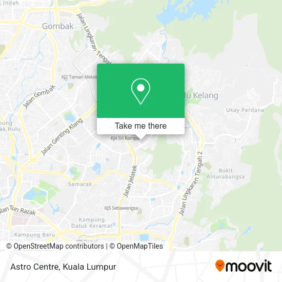 Astro Centre map