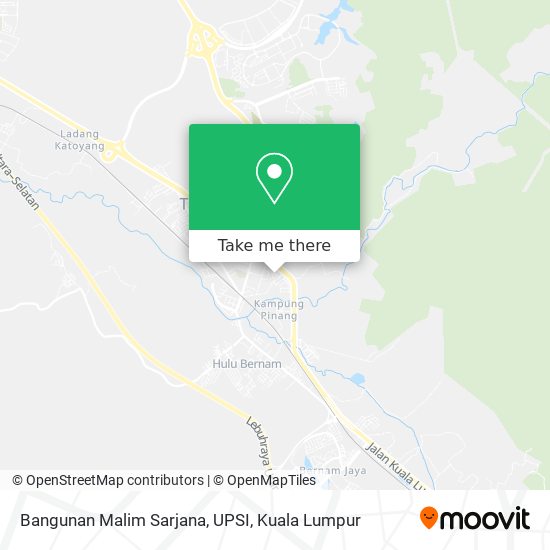 Bangunan  Malim Sarjana, UPSI map