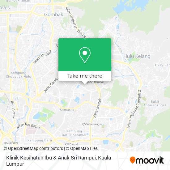 Klinik Kesihatan Ibu & Anak Sri Rampai map