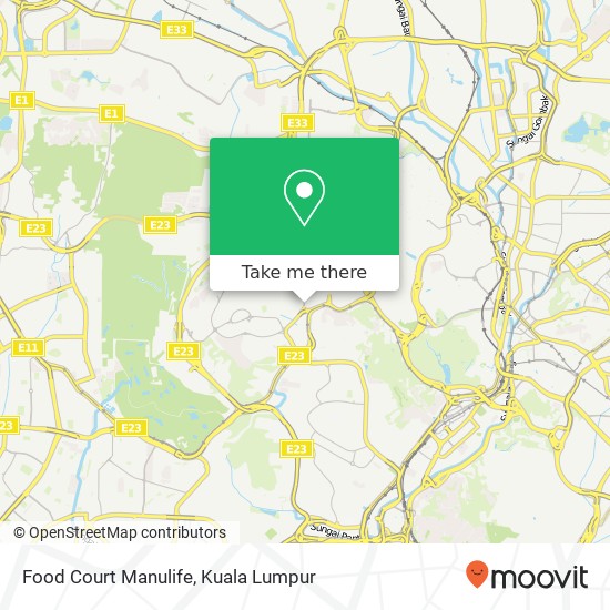Food Court Manulife map