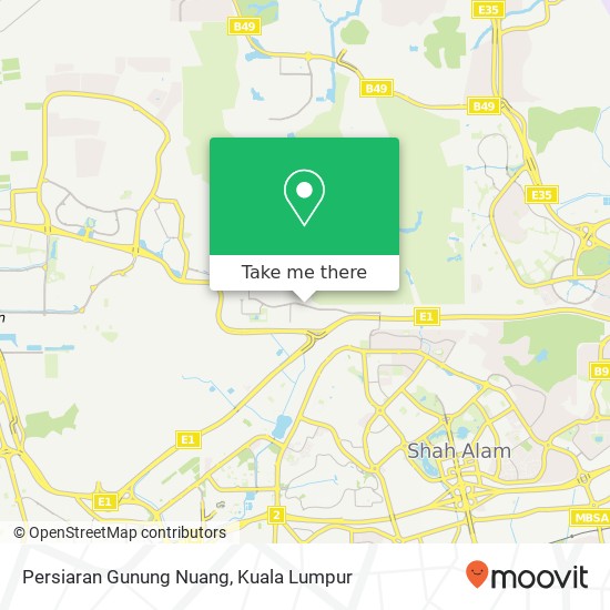 Peta Persiaran Gunung Nuang