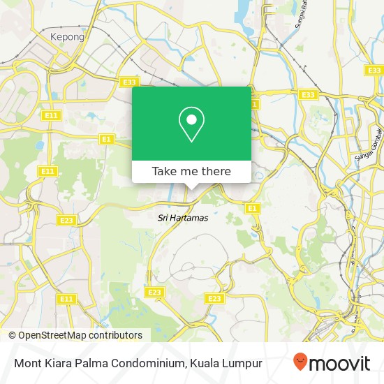 Mont Kiara Palma Condominium map