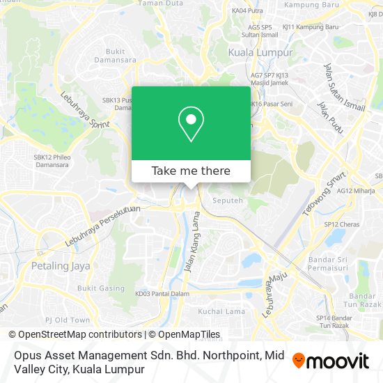 Opus Asset Management Sdn. Bhd. Northpoint, Mid Valley City map