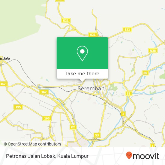 Petronas Jalan Lobak map