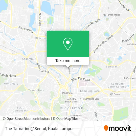 The Tamarind@Sentul map