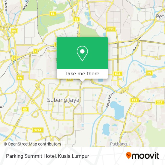 Parking Summit Hotel map