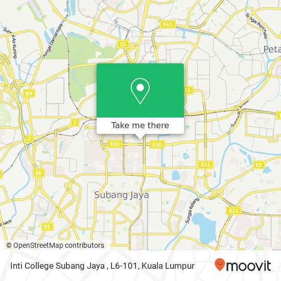 Peta Inti College Subang Jaya , L6-101