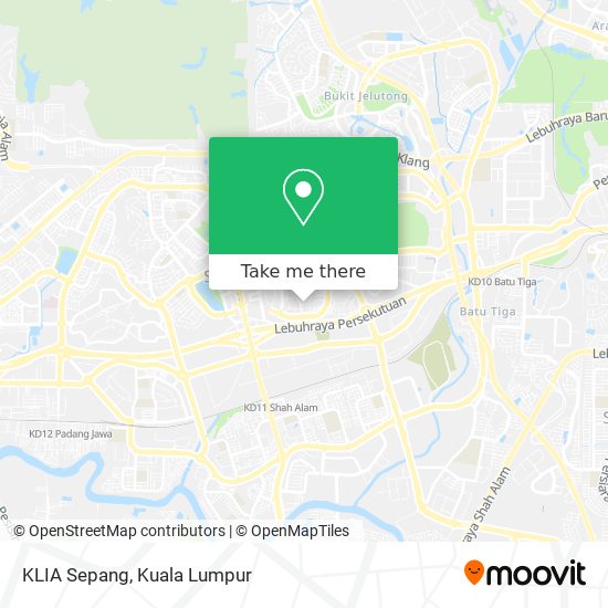 KLIA Sepang map