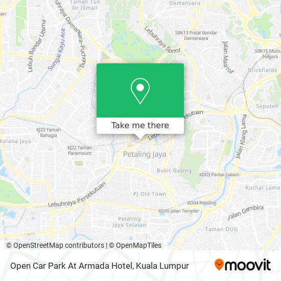 Open Car Park At Armada Hotel map