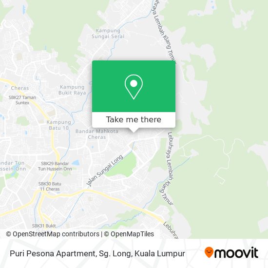 Peta Puri Pesona Apartment, Sg. Long