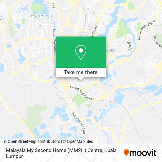 Malaysia My Second Home (MM2H) Centre map