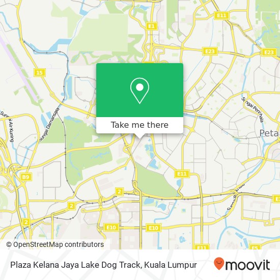 Plaza Kelana Jaya Lake Dog Track map