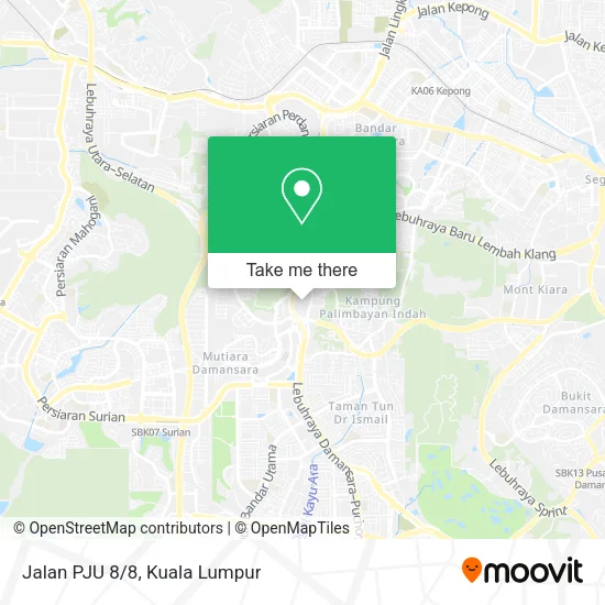 Jalan PJU 8/8 map