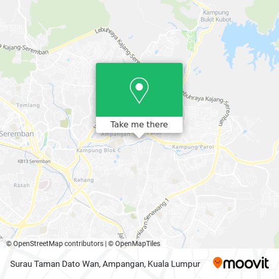 Peta Surau Taman Dato Wan, Ampangan