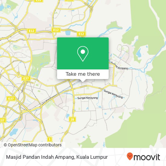 Masjid Pandan Indah Ampang map