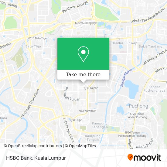 HSBC Bank map