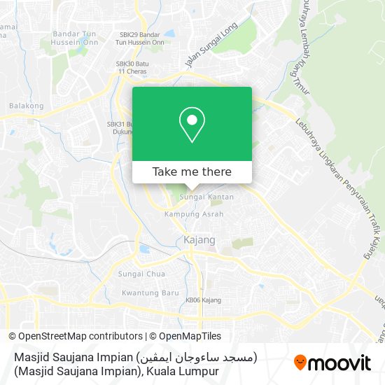 Peta Masjid Saujana Impian  (مسجد ساءوجان ايمڤين) (Masjid Saujana Impian)