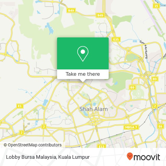 Lobby Bursa Malaysia map