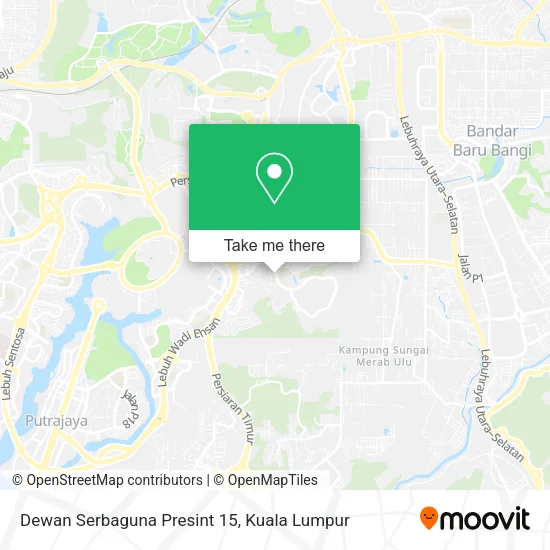 Dewan Serbaguna Presint 15 map