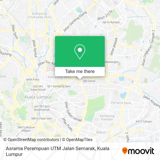 Asrama Perempuan UTM Jalan Semarak map