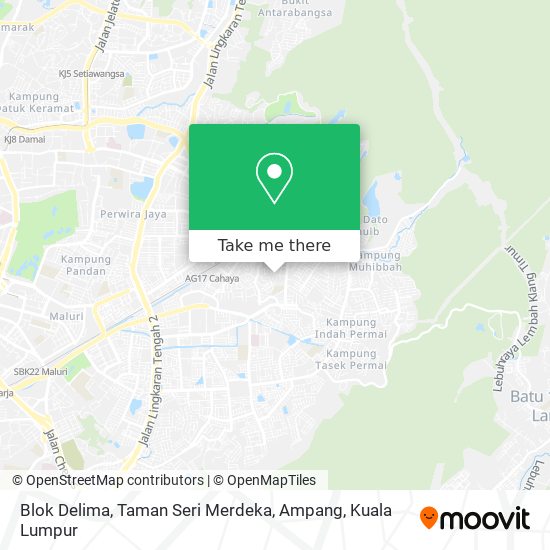 Peta Blok Delima, Taman Seri Merdeka, Ampang