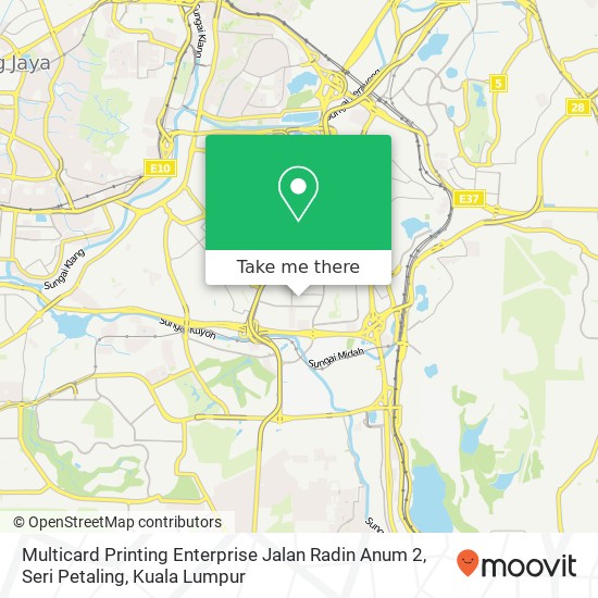 Multicard Printing Enterprise Jalan Radin Anum 2, Seri Petaling map