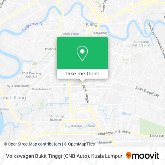 Volkswagen Bukit Tinggi (CNB Auto) map