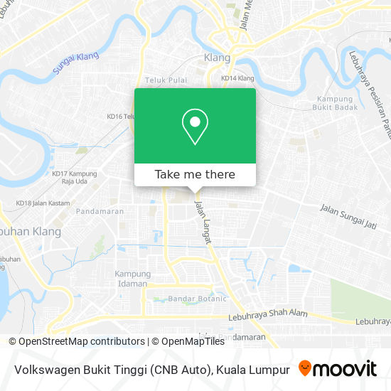 Peta Volkswagen Bukit Tinggi (CNB Auto)