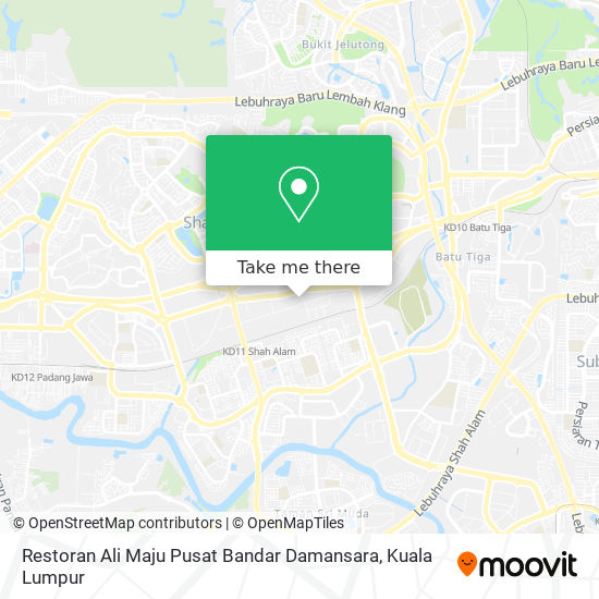 Restoran Ali Maju Pusat Bandar Damansara map