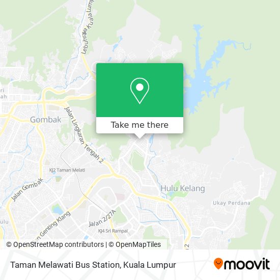 Taman Melawati Bus Station map
