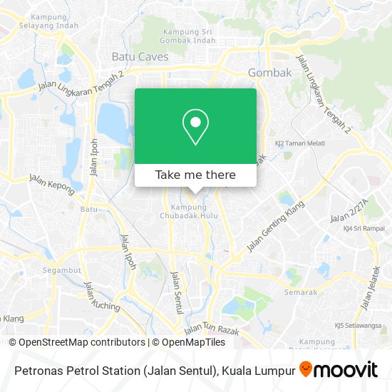 Peta Petronas Petrol Station (Jalan Sentul)