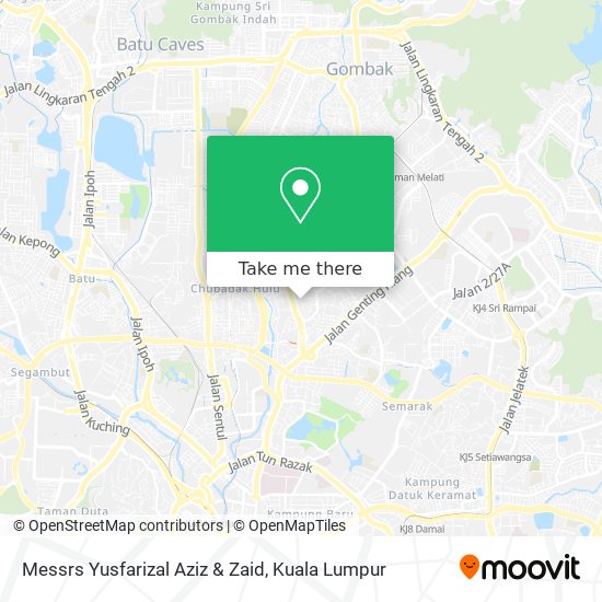 Messrs Yusfarizal Aziz & Zaid map