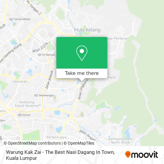 Peta Warung Kak Zai - The Best Nasi Dagang In Town