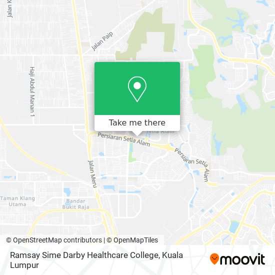 Ramsay Sime Darby Healthcare College map