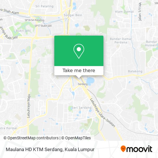 Maulana HD KTM Serdang map