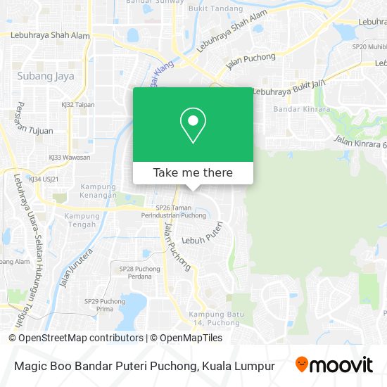 Magic Boo Bandar Puteri Puchong map