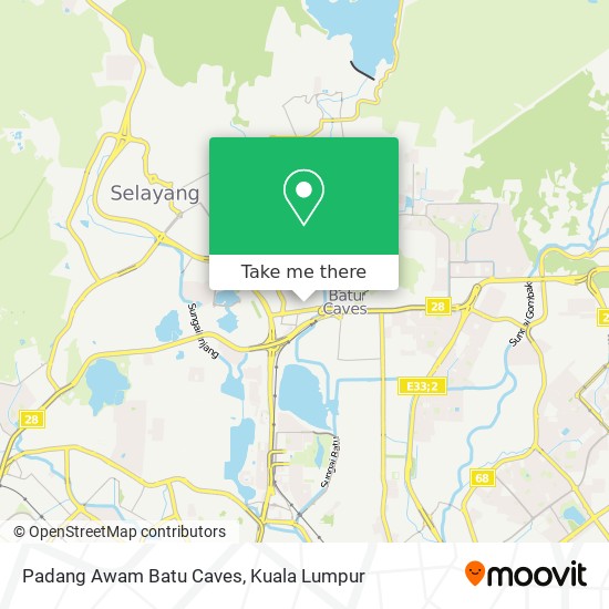 Padang Awam Batu Caves map
